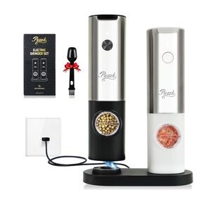 2 Pcs Puzz Electric Grinder Set - Black and White